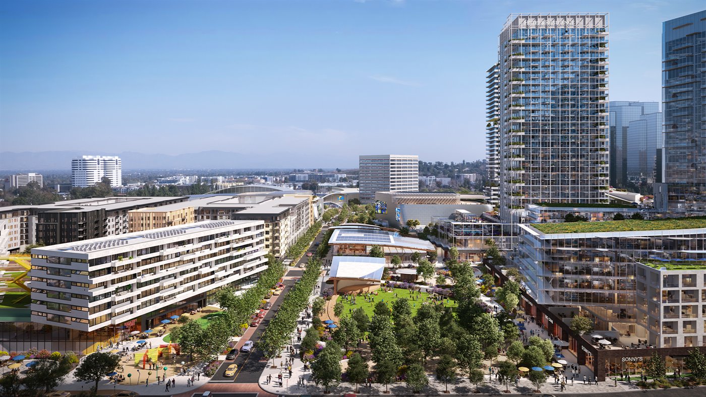 Rams Village — Warner Center buildout rendering